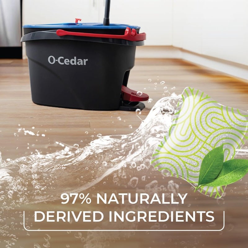 o cedar System Easy Wring Spin Mop & Bucket with 3 Extra Refills with Citrus Pac (Variety Pack) - Image 4